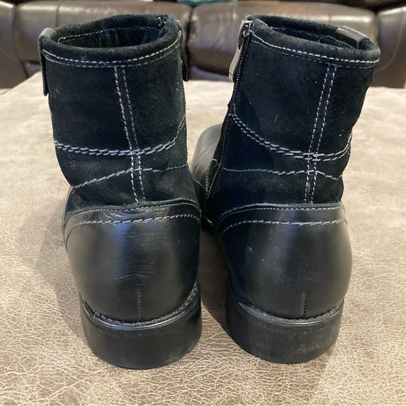 Steve Madden Dutch Black Leather Ankle Boot - Picture 4 of 8